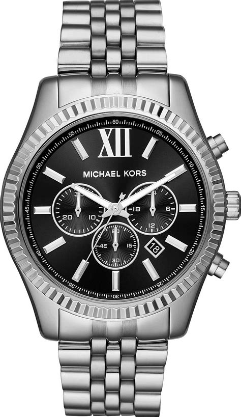 michael kors lexington silber herren|michael kors lexington.